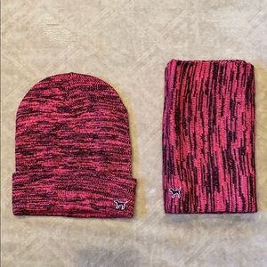 Victoria’s Secret Pink Hat and Scarf